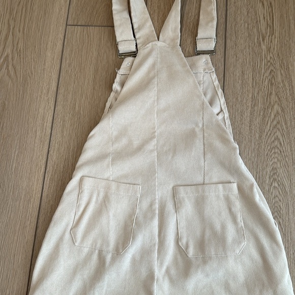 Nasty Gal Corduroy Tan Wide Leg Overalls - Picture 8 of 9